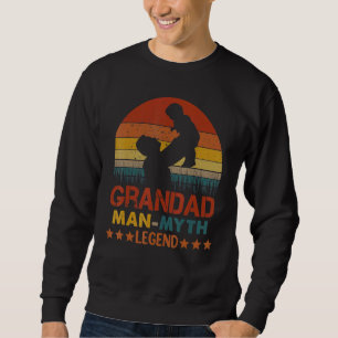 Manar, morfar, mannen, myten, den vackra Tjocken Lång Ärmad Tröja