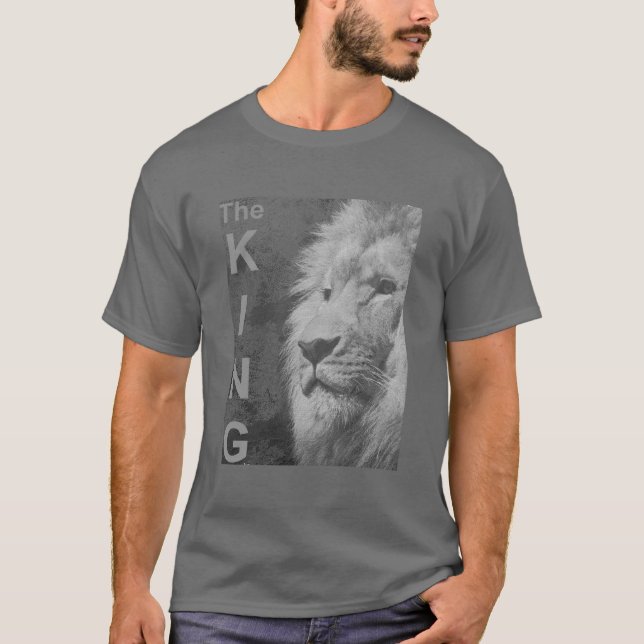 Manar Mörk Grått T Shirt Modern Elegant Template (Framsida)