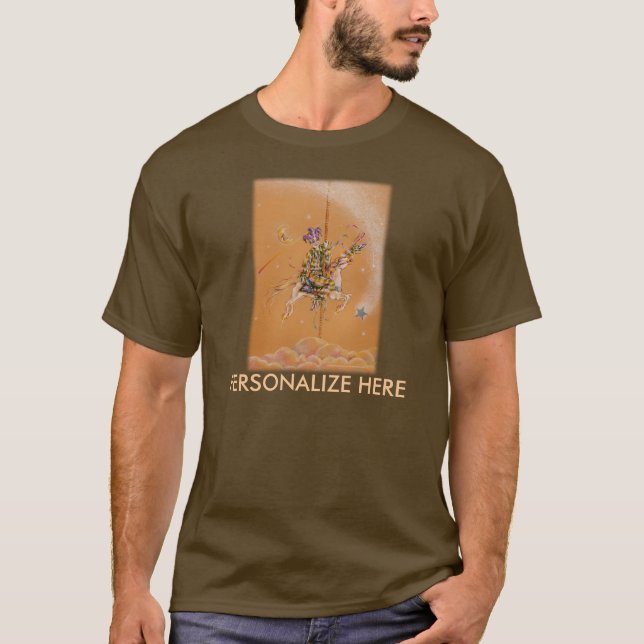 Manar mörk LES - Carousel Jester Tee Shirt (Framsida)