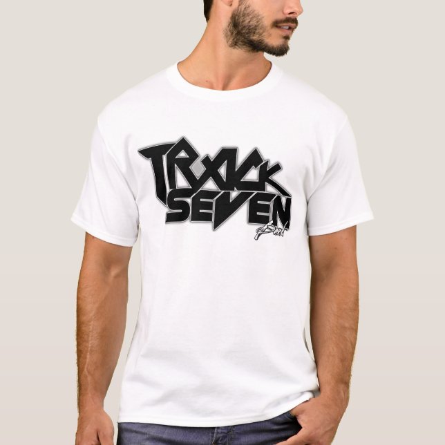 Manar Mörk Logotyp Track Seven Band Shirt T-shirt (Framsida)