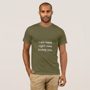 Manar mörka T-tröja med vittext T Shirt