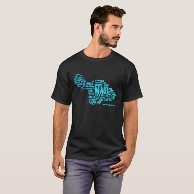 Manar mörka T-tröja (ordmolnet) Tee Shirt (Hel framsida)