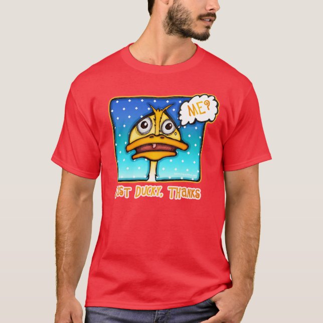 Manar mörka T-tröja - precis DUCKY tack T Shirt (Framsida)