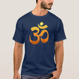 Manar mot Shirt om Mantra Symbol Yoga Asana Slappn T Shirt
