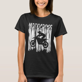 Manar Motocross Dirt Bike Silhouette Paint T Shirt