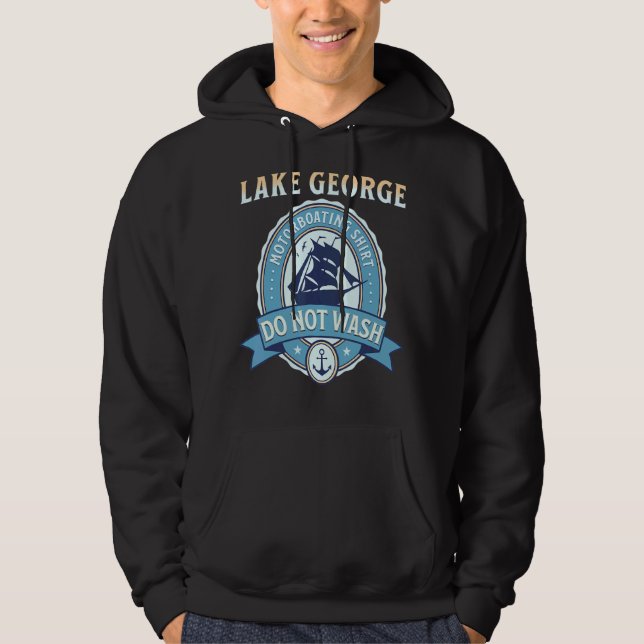 Manar Motorboating Sjö George all Motorboating Do Hoodie (Framsida)
