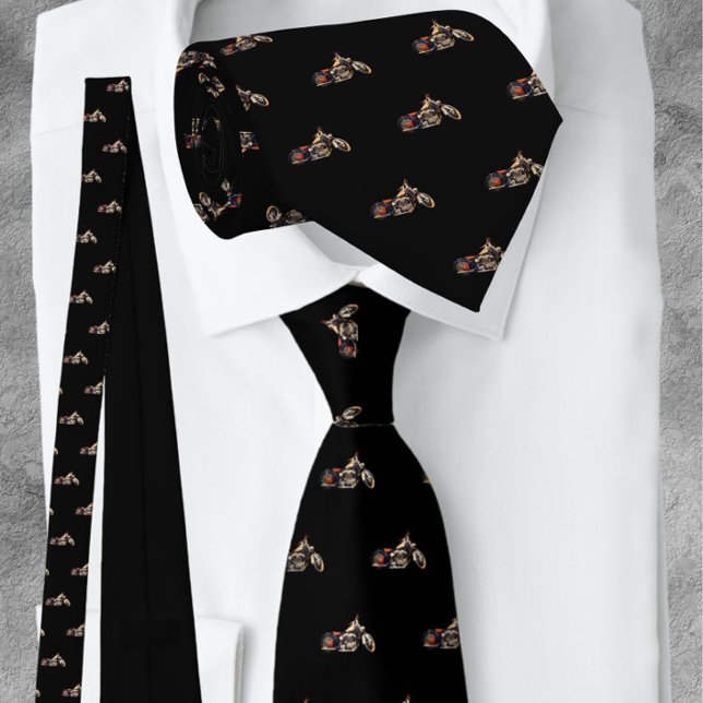 Manar Motorcle Classic Black | Neck Tie Slips (Skapare uppladdad)