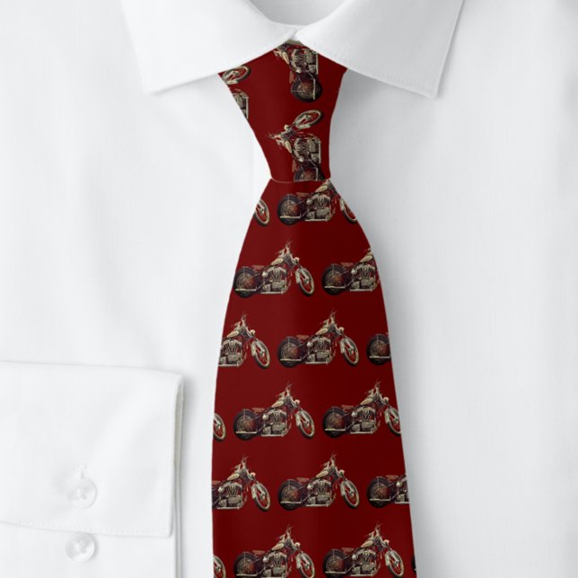Manar motorcykel Classic Maroon Vin| Neck Tie Slips (Skapare uppladdad)