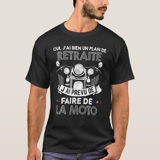 Manar motorcykel Pension T Shirt (Framsida)
