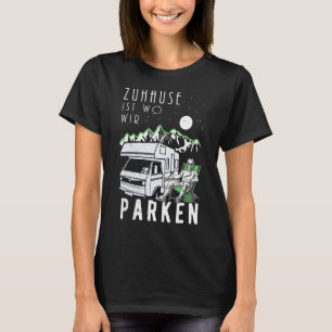 Manar Motorhem Camper Camping Caravan Funny Pensio T Shirt