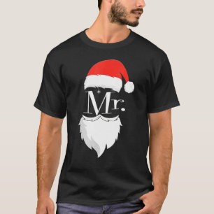 Manar Mr. och Mrs. Claus Par jul Pajamas Sa T Shirt