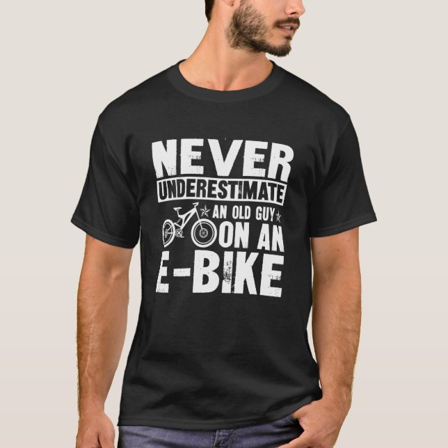 Manar Mtb Ecycle Biker Mountain Bike - Cyclist Ele T Shirt (Framsida)
