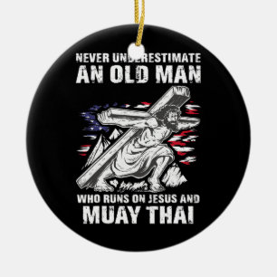 Manar Muay Thai Pappa Christian Mixed Martial Arts Julgransprydnad Keramik
