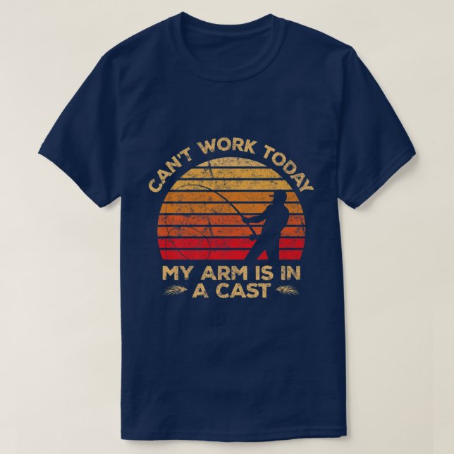 Manar My Arm är i kustfisken Retro Sunset Fishing  T Shirt (Design framsida)