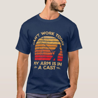 Manar My Arm är i kustfisken Retro Sunset Fishing T Shirt