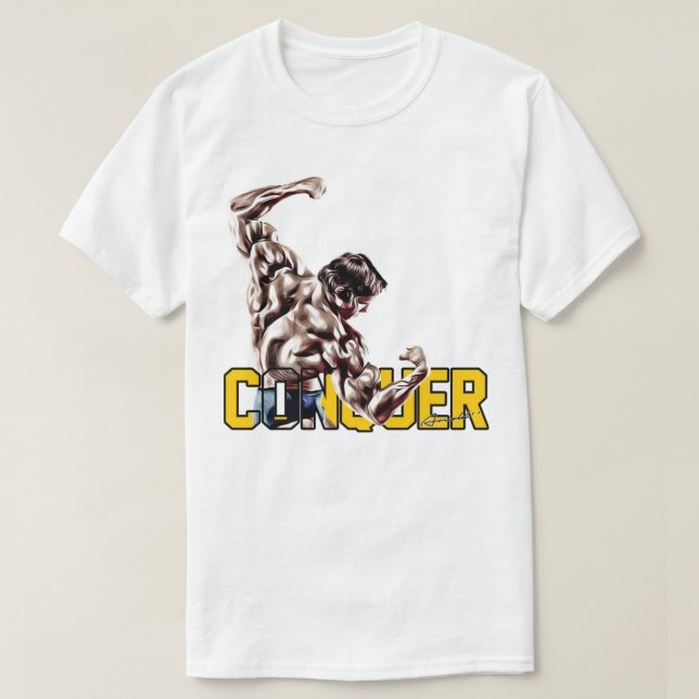 Manar My Favorite Arnold Schwarzenegger Conquer Bl T Shirt (Design framsida)