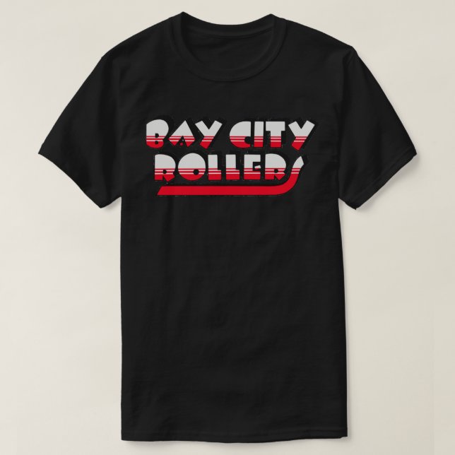 Manar My Favorite Band Bay City Rollers Music Sten T Shirt (Design framsida)