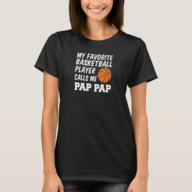 Manar My Favorite Basketball Player anropar mig Pa T Shirt (Framsida)