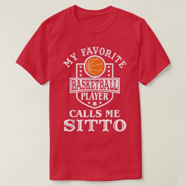 Manar My Favorite Basketball Player anropar mig Si T Shirt (Design framsida)