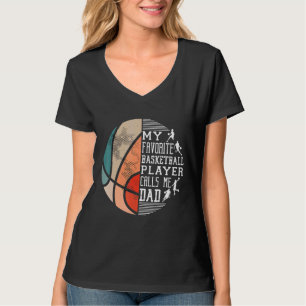 Manar My Favorite Basketball Player kallar mig Pap T Shirt