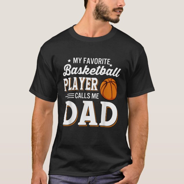 Manar My Favorite Basketball Player ringer mig Pap T Shirt (Framsida)