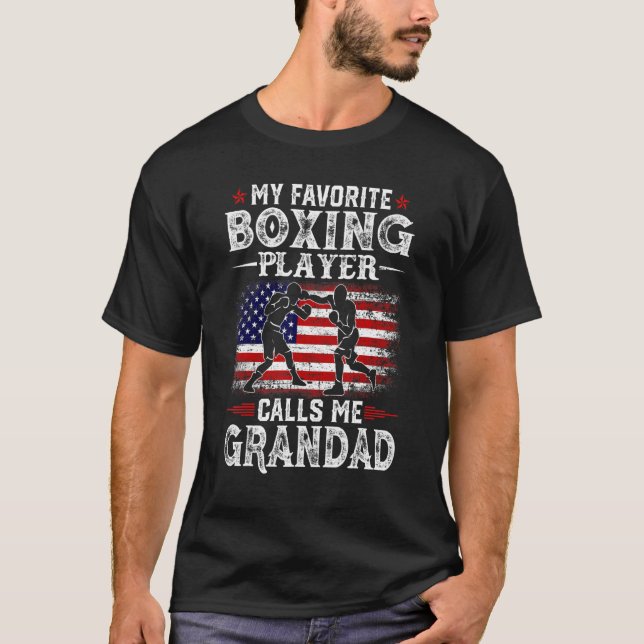 Manar My Favorite Boxing Player anropar mig Granda T Shirt (Framsida)