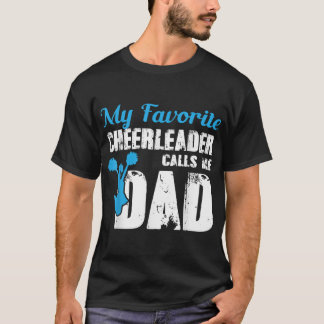 Manar My Favorite CheerLedare kallar mig Pappa Fun T Shirt
