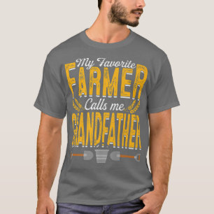 Manar My Favorite Farmer kallar mig Grandfather Fa T Shirt