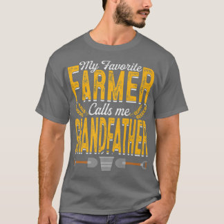 Manar My Favorite Farmer kallar mig Grandfather Fa T Shirt