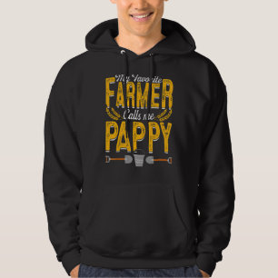 Manar My Favorite Farmer kallar mig Pappy Farming Hoodie