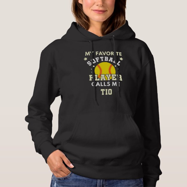 Manar My Favorite Softball Player ringer mig Tio B T Shirt (Framsida)