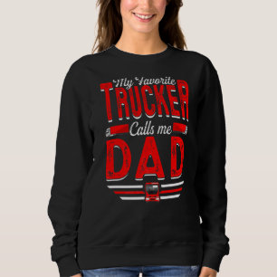 Manar My Favorite Trucker kallar mig Pappa Truckin T Shirt