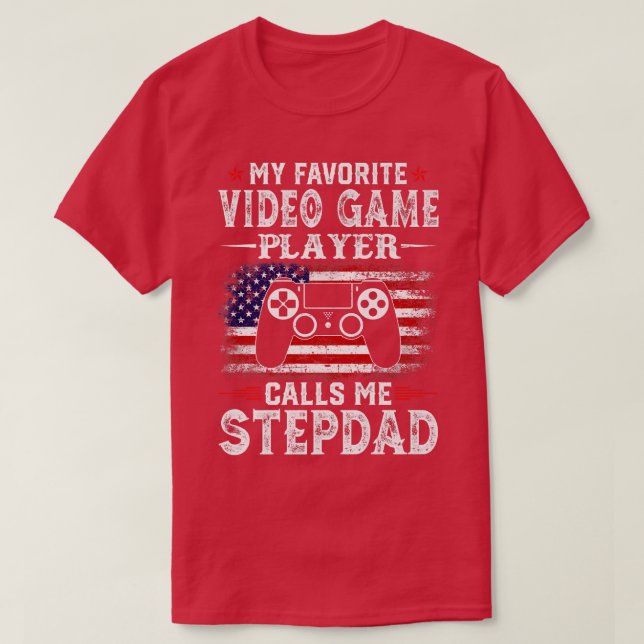 Manar My Favorite Video Game Player anropar mig St T Shirt (Design framsida)