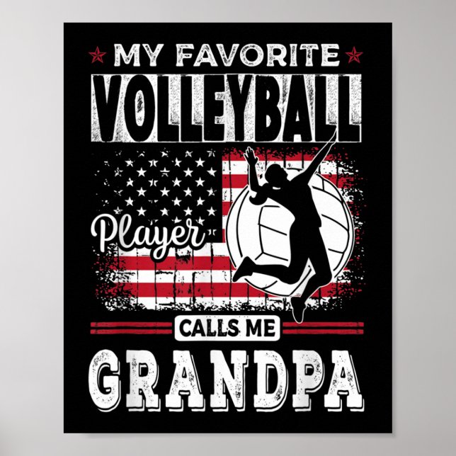 Manar My Favorite Volleyball Player kallar mig Gra Poster (Framsidan)