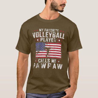 Manar My Favorite Volleyball Player kallar mig Paw T Shirt
