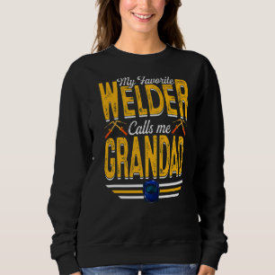 Manar My Favorite Welder kallar mig Grandad Weldin T Shirt