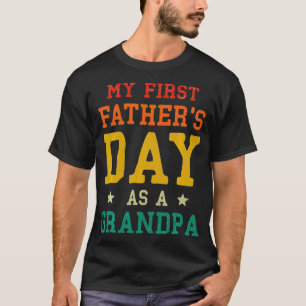 Manar My First Fars dag som Grandpa Est 2021 Fi T Shirt