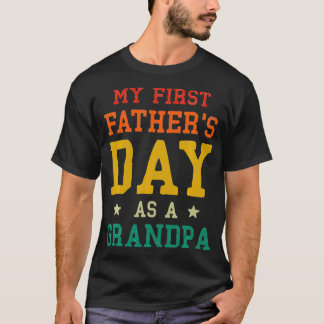 Manar My First Fars dag som Grandpa Est 2021 Fi T Shirt