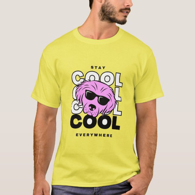 Manar My Hund funderar på Coola T Shirt Funny Sarc (Framsida)