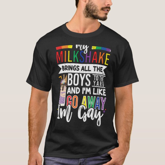 Manar My Milkskaking Brings Boys Lgbtq Gay pride M T Shirt (Framsida)