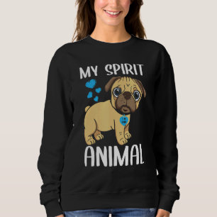Manar My Spirit Animal Pug Hund I Kärlek Pappa Hea T Shirt