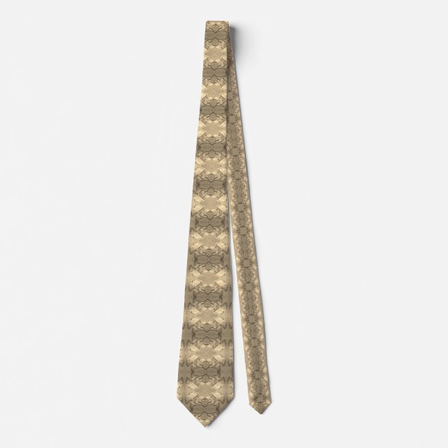 Manar Necktie Guld Gingko löv Slips (Framsida)