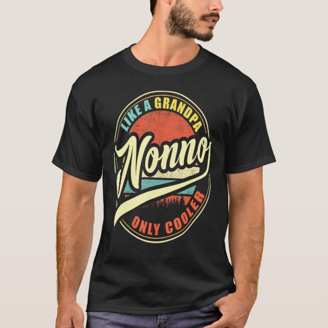 Manar Nonno som en morfar-kolonn T Shirt (Framsida)