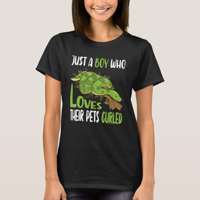 Manar Noodle Reptile for Boll Python Herpetolog is T Shirt (Framsida)