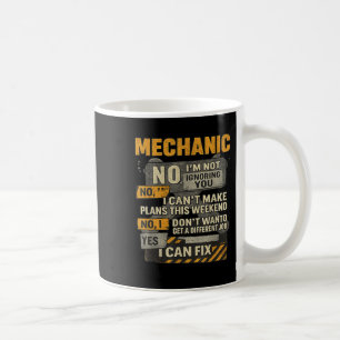 Manar nr Im inte ignorerar dig mekaniska Wrench Hu Kaffemugg