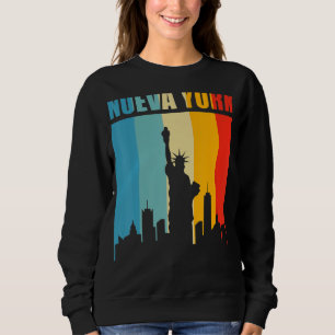 Manar Nueva York spansk New York Retro Stil Vinta T Shirt