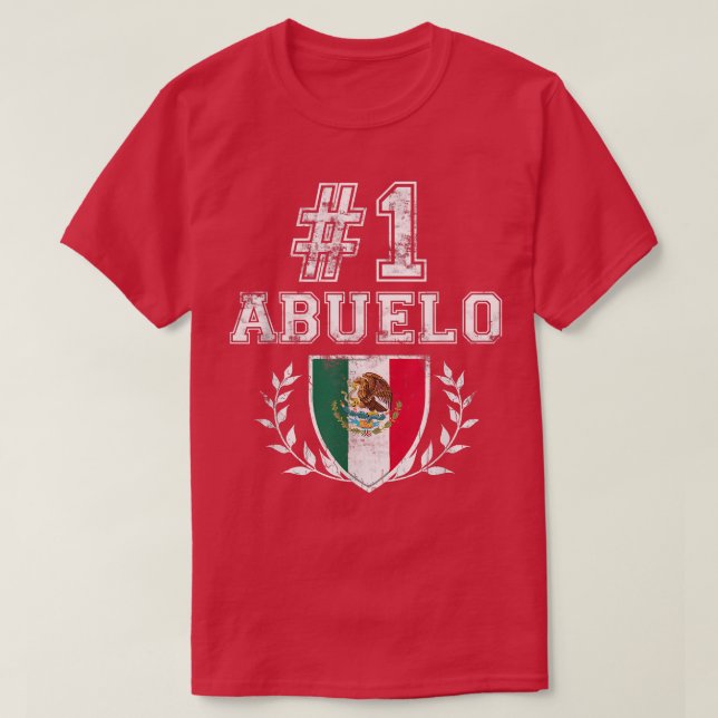Manar nummer ett Abuelo Latino Spansk farfar  T Shirt (Design framsida)