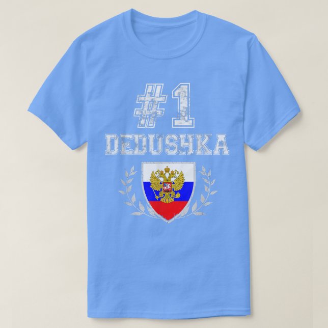 Manar nummer ett Dedushka Russian Grandfather  T Shirt (Design framsida)