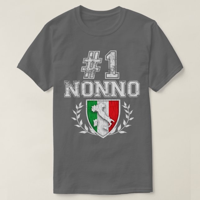 Manar nummer ett Nonno Italiansk farfar  T Shirt (Design framsida)