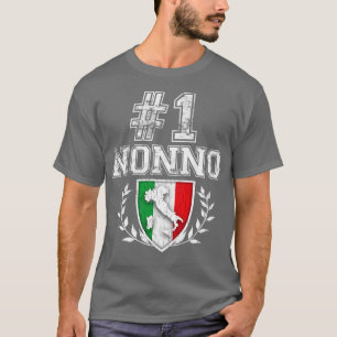 Manar nummer ett Nonno Italiansk farfar T Shirt